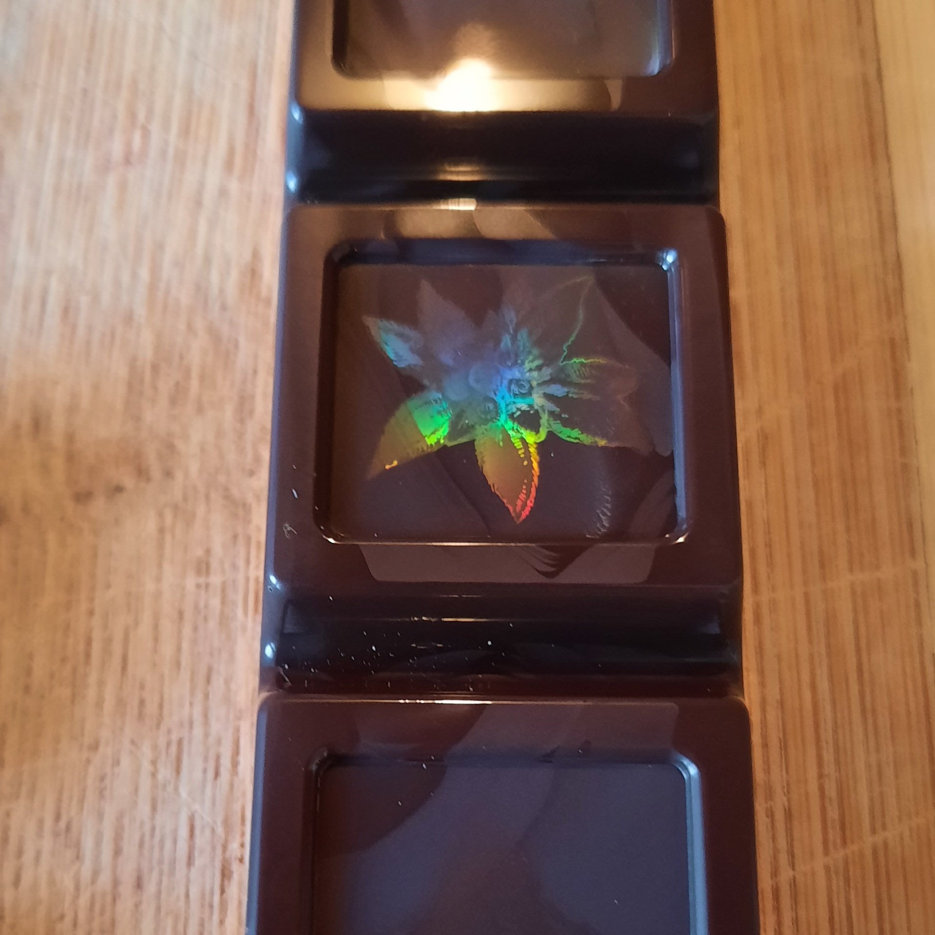 Holographic chocolate product
